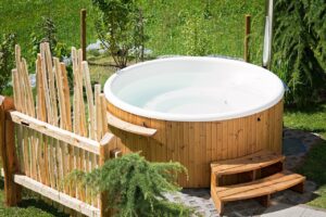 bubbelbad tuin zomer
